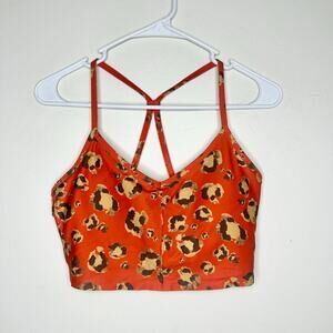 Carbon38 Orange Leopard Sports Bra